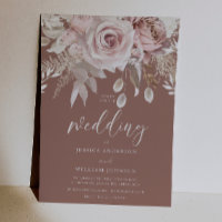 Mariage Élégant Pur Argent Divin & Floral Rose