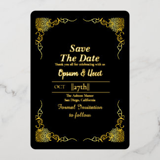 Invitation En Aluminium Mariage en acrylique transparent Enregistrer la da