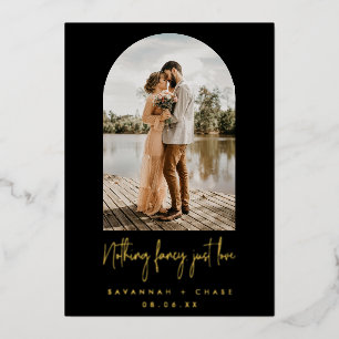 Invitation En Aluminium Mariage en fuite Photo Rien de fantaisiste Juste A