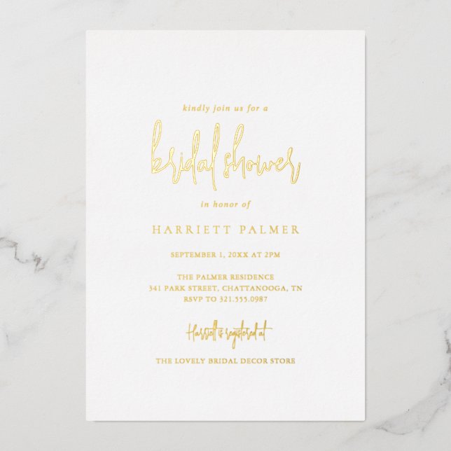 Invitation En Aluminium Mariage Éternel Élégant (Recto)