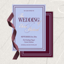 Mariage Formel Luxueux Pervenche et Prune 