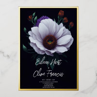 Mariage frontalier en or foncé d'hiver blanc moder