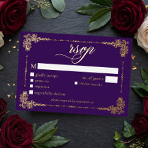 Mariage gothique aux ornements violets et dorés vi