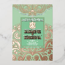 Mariage hindou LuxGlitter Sage roseGold Ganesha