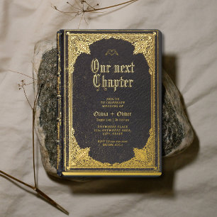 Invitation En Aluminium Mariage livre de bibliothèque conte de fées histoi
