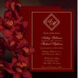 Invitation En Aluminium Mariage minimaliste géométrique moderne<br><div class="desc">Les premières initiales du couple sont célébrées dans un style sophistiqué et moderne avec une paire monogrammée de formes diamant arlequines qui se chevauchent. Le texte est magnifiquement contrasté par le simple arrière - plan rouge foncé (ou vous pouvez choisir n'importe quel arrière - plan pour compléter le design). Tous...</div>