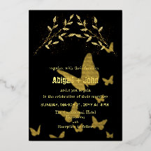 Mariage papillon Gold Branch