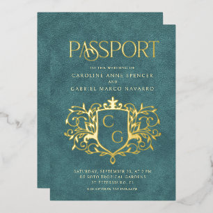 Invitation En Aluminium Mariage Passeport
