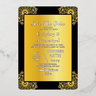 Invitation En Aluminium Mariage personnalisé Enregistrer la date