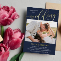 Mariage Rejoignez-Nous Texte Photos Double Face No