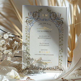 Invitation En Aluminium Mariage Royal Victorien Save The Date Assourdi