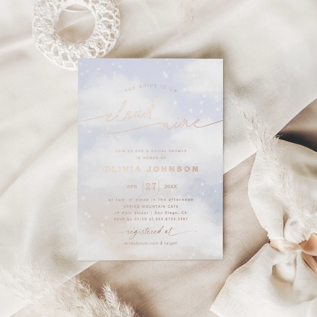 Invitation En Aluminium Mariage sur un nuage (Créateur téléchargé)