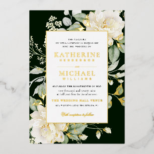 Invitation En Aluminium Mariage Vert Sauge Eucalyptus Rose Ivoire & QRcode
