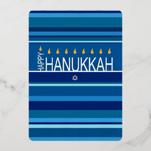 Invitation En Aluminium Menorah de Hanoukka joyeuse