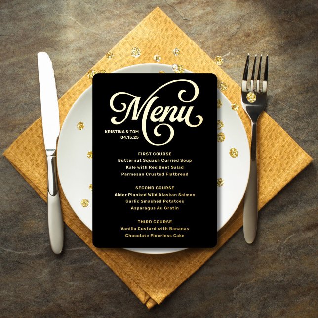 Invitation En Aluminium Menu Over the Top (Créateur téléchargé)