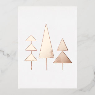 Invitation En Aluminium moderne arc-en-ciel arbres roses sarcelle simple m