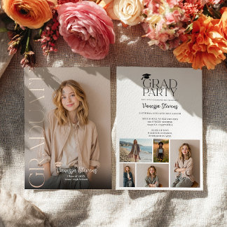 Invitation En Aluminium Moderne Casual Simple Tendance 6 photos remise de