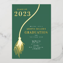 Moderne Golden Tassel Graduation