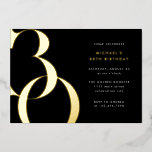 Invitation En Aluminium Moderne minimaliste Black Gold 30e fête d'annivers<br><div class="desc">Style minimaliste moderne 30e anniversaire invitation en papier peint noir et or, éditable modèle pour vos détails d'événement personnalisés. Cette invitation de fête d'anniversaire est le choix idéal si vous recherchez une invitation de 30e anniversaire masculin, une invitation de fête d'anniversaire adulte élégante, une invitation pour un 30e anniversaire, des...</div>