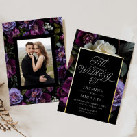 Moody Gothic Floral Mariage photo