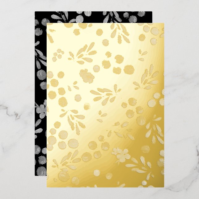 Invitation En Aluminium Motif Baies (Recto/Verso)