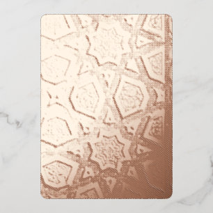 Invitation En Aluminium Motif géométrique islamique