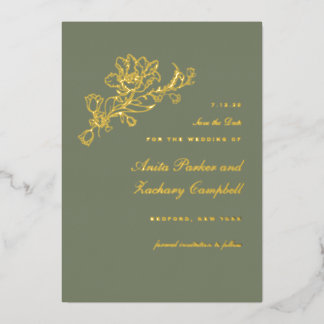 Invitation En Aluminium Mousse en cascade de tulipes