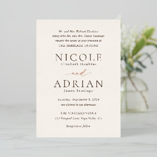 Invitation En Aluminium Nicole Ivory Mariage élégant