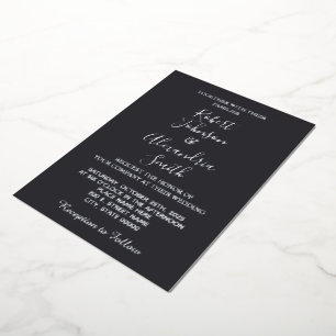 Invitation En Aluminium Noces d'argent