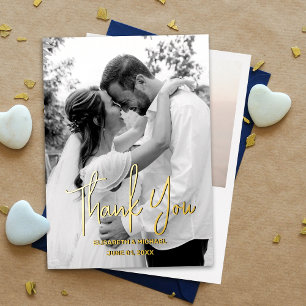 Invitation En Aluminium Noir et blanc Vrai Mariage d'or