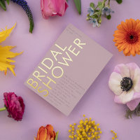 Nom personnalisé moderne Mauve violet Fête des mar