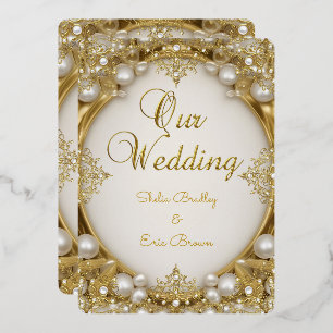 Invitation En Aluminium Notre Mariage