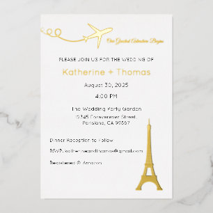Invitation En Aluminium Notre plus grande aventure commence Invitation, Pa