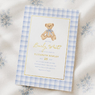Invitation En Aluminium Nous pouvons à peine attendre la naissance Vintage