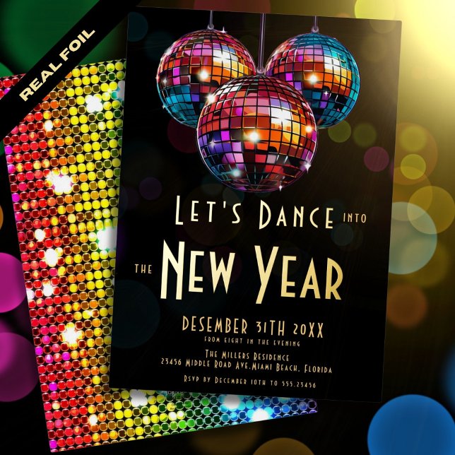 Invitation En Aluminium Nouvel An (Créateur téléchargé)