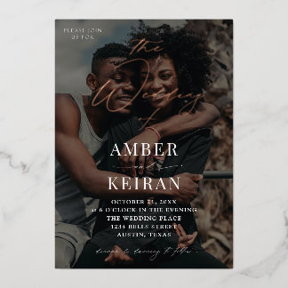 Invitation En Aluminium Nuances- Photo de mariage