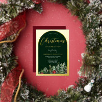 Office Christmas Party Green Gold