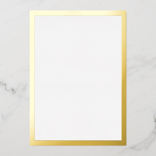 Invitation En Aluminium Or vierge (Recto)