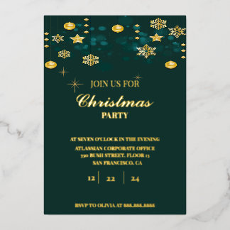 Invitation En Aluminium Pack fête de Noël