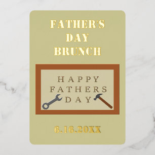 Invitation En Aluminium Panneau en bois personnalisé pour le brunch de la