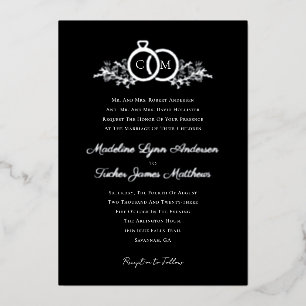 Invitation En Aluminium Papier à lettres de mariage minimaliste moderne ar