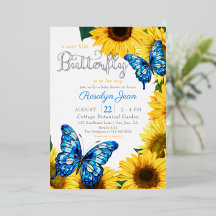 Papillon de tournesol rustique Cobalt bleu jaune