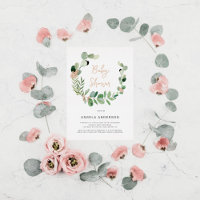 Papillons Tout autour de Baby shower Rose Godl