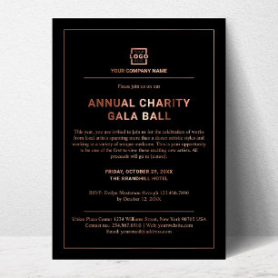 Invitation En Aluminium Parti d'événements d'entreprise personnalisée