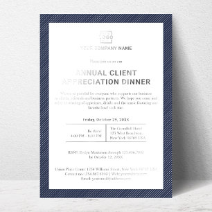 Invitation En Aluminium Parti d'événements d'entreprise personnalisée