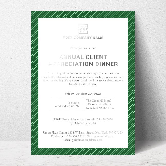 Invitation En Aluminium Parti d'événements d'entreprise personnalisée (Créateur téléchargé)