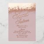 Invitation En Aluminium Parties scintillant en or Rose sweet sixteen<br><div class="desc">Sweet 16 Invitations avec Parties scintillant réelle à huile</div>