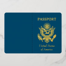 Passeport Foil Faux