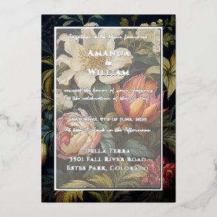 Invitation En Aluminium Peinture florale hollandaise 17e 18e siècle. Maria