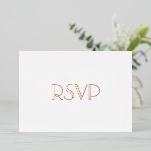 Invitation En Aluminium Personnalisé Modern Elegant Party Event RSVP Rose